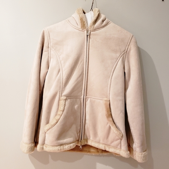Womens RAG Faux Shearling Jacket - Picture 1 of 7